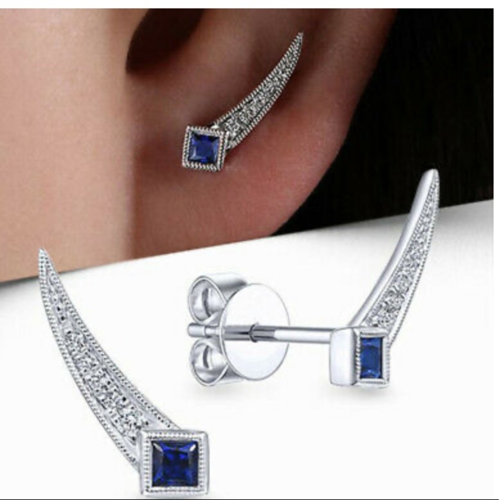 NEW 925 Sterling silver unique earrings